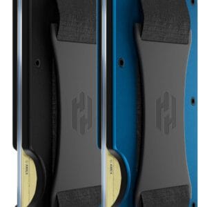 RFID প্রোটেক্টেড কার্বন ফাইবার মেটাল ওয়ালেট (আকাশী নীল)